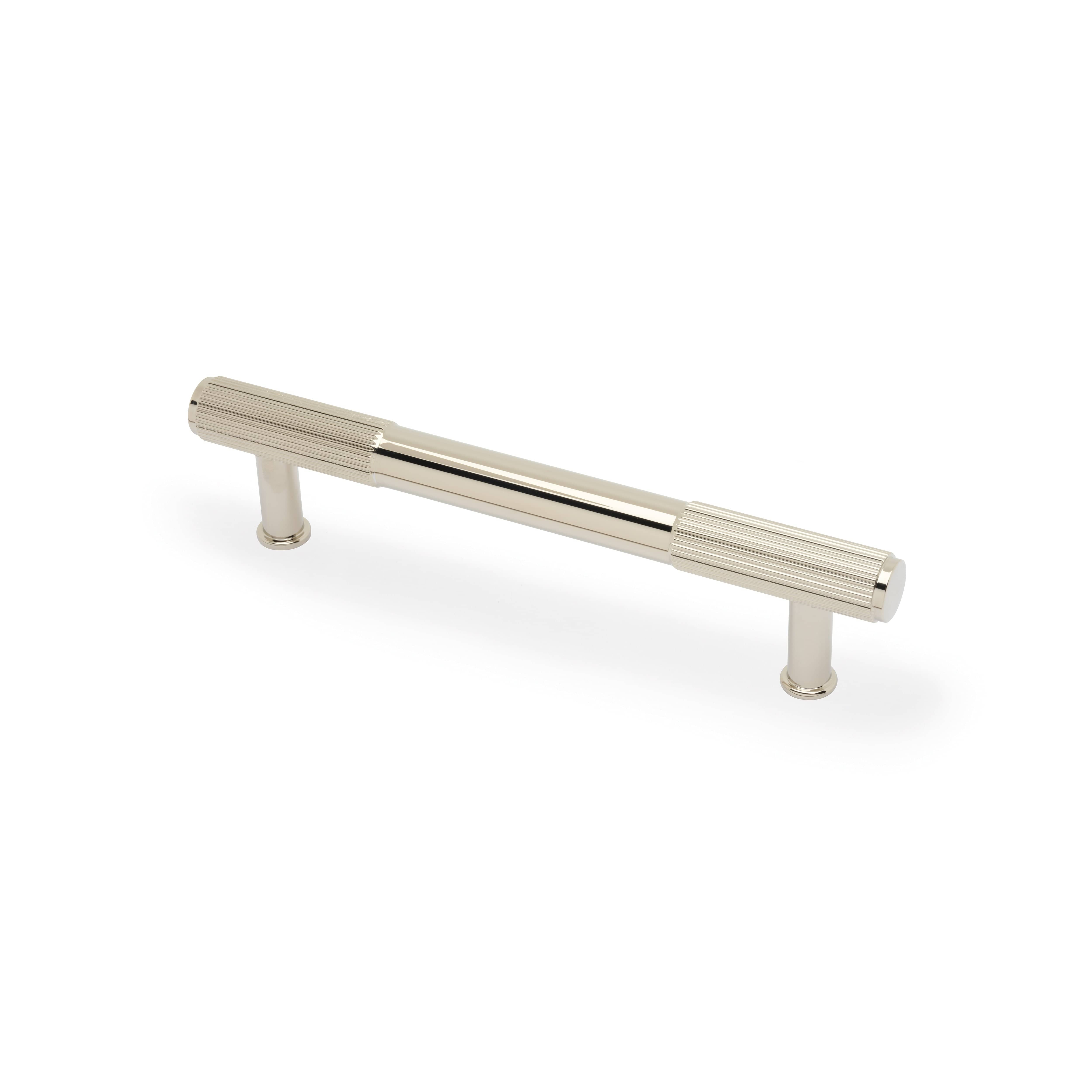 Washington Reeded | Greb i Blank Nikkel L 165 mm (C/C 128 mm) Alexander & Wilks AW854R-128-PNPVD FINICC