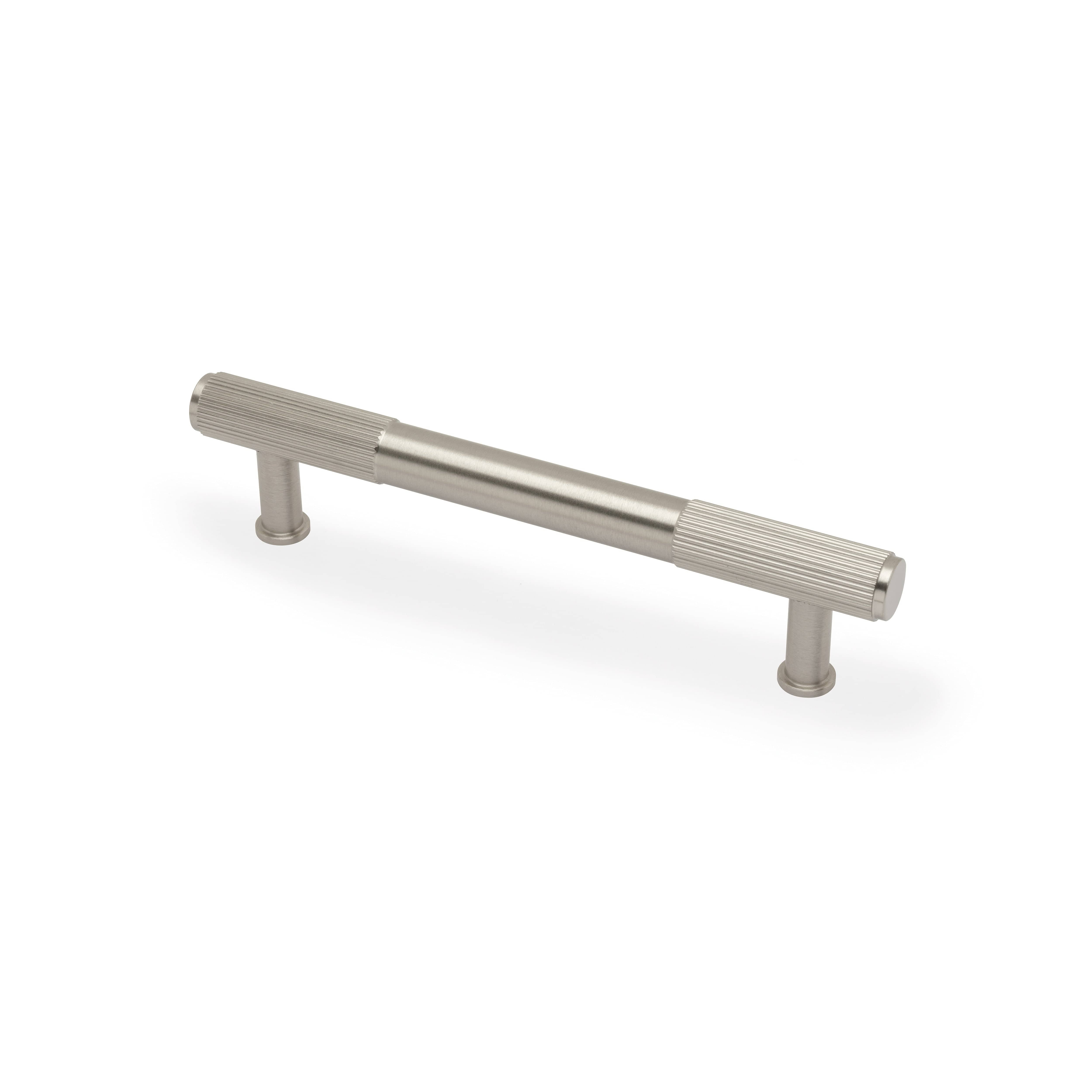 Washington Reeded | Greb i Rustfrit Stål Finish L 165 mm (C/C 128 mm) Alexander & Wilks AW854R-128-SN FINICC