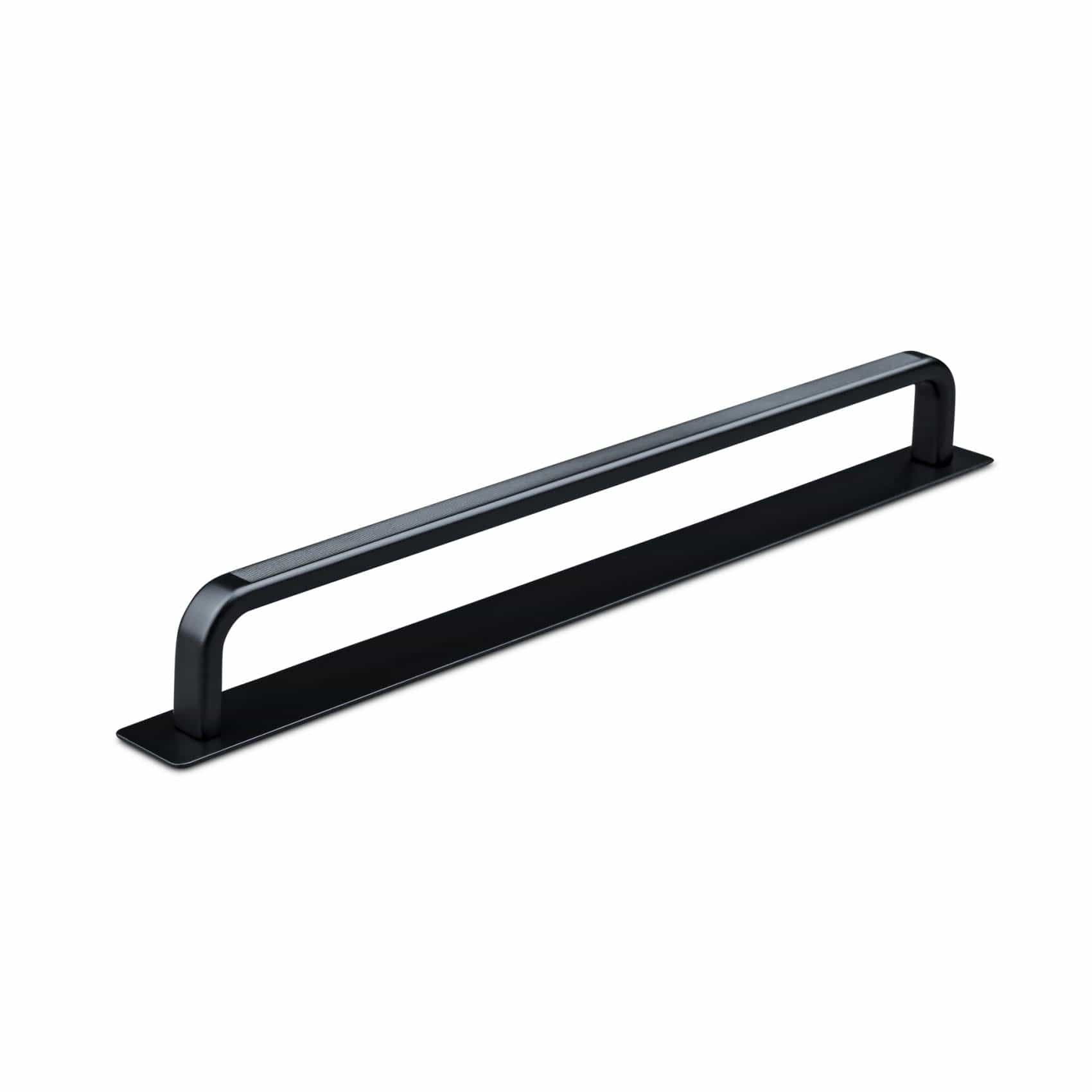 Gardone Stripe | Greb i Mat Sort med bagplade L 230 mm (C/C 224 mm) Theofils TF-10200333-BP FINICC