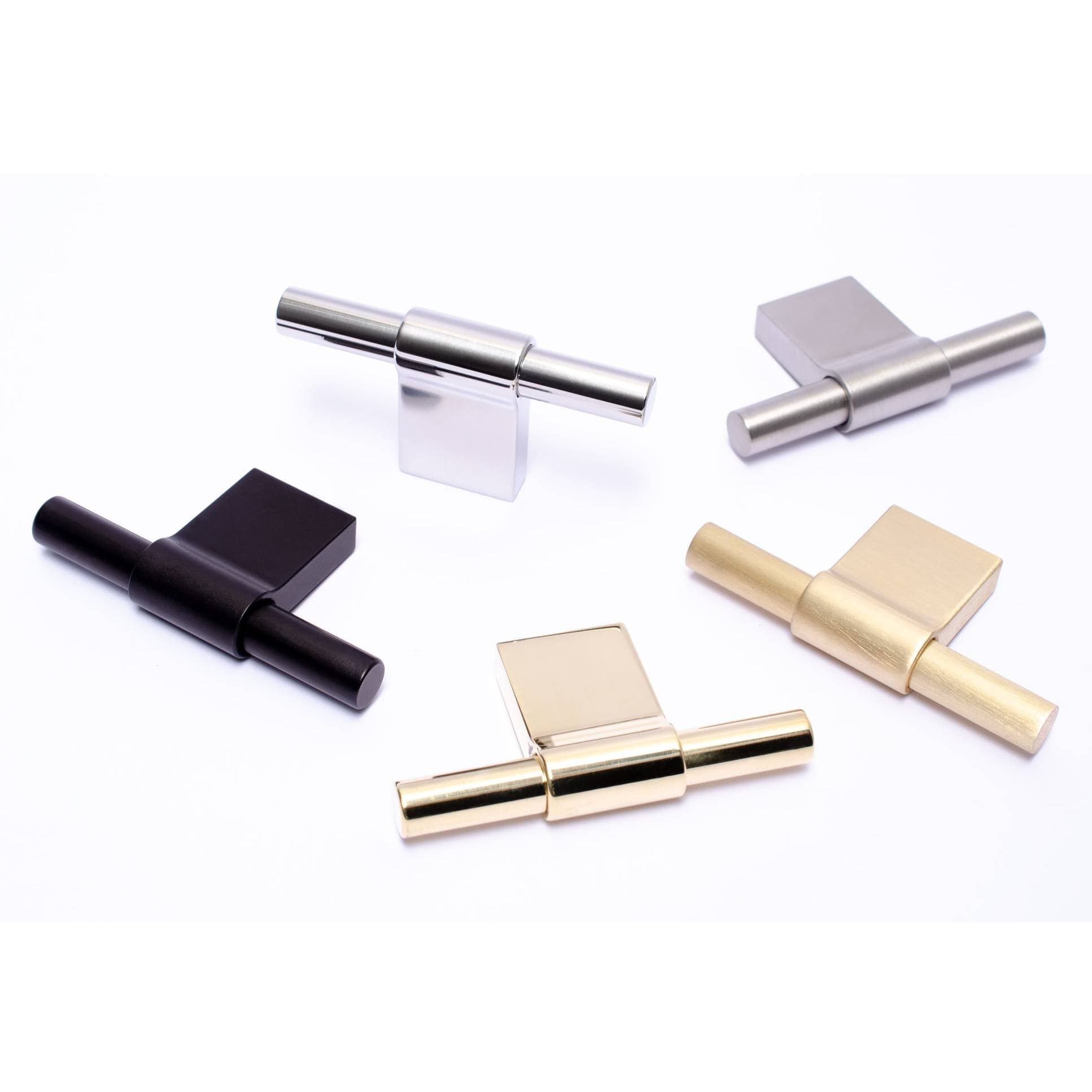 Line Slim T-Bar | Greb/Knop i Poleret Messing uden Lak L 60 mm (C/C 12 mm) BB Sweden BB-KN28M FINICC