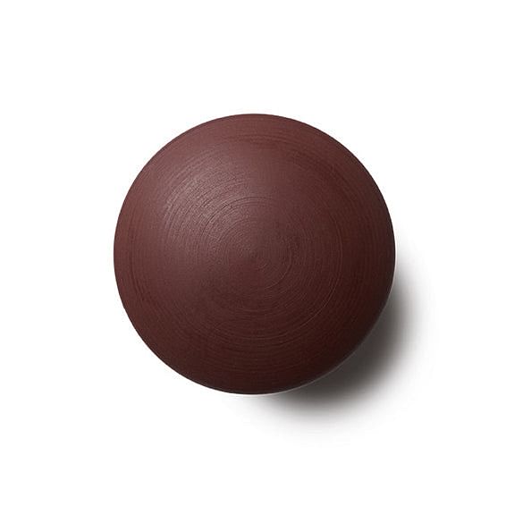 Mat Red Brown | Møbelknop eller Knage i Porcelæn / Rødbrun Anne Black FINICC