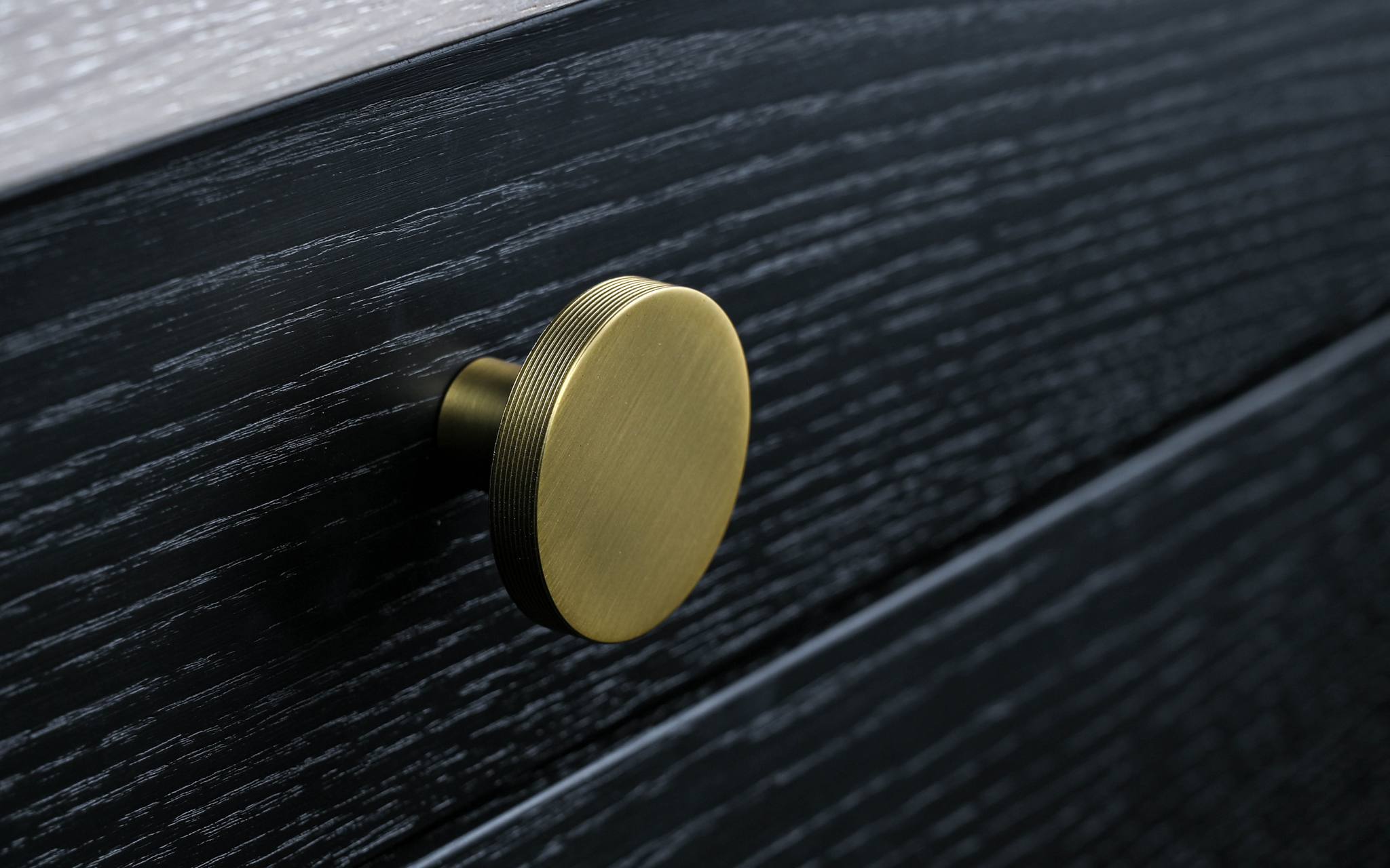 Monza Stripe | Knop i Rustfrit Stål Finish Ø 42 mm x D 25 mm Theofils TF-10200172 FINICC