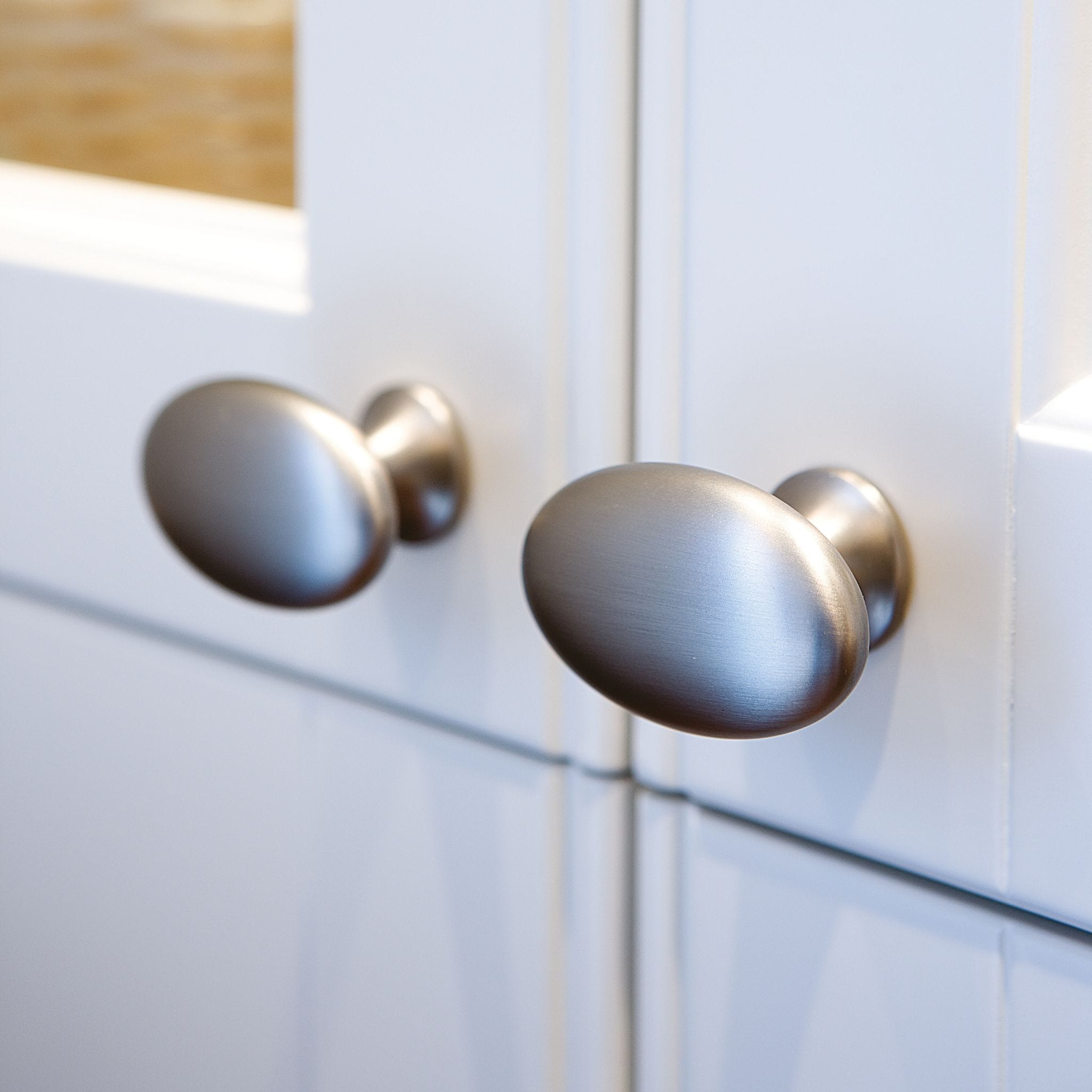 Oval Simple | Knop i Rustfrit Stål Finish Ø 26 mm Furnipart FP-525060060/66 FINICC