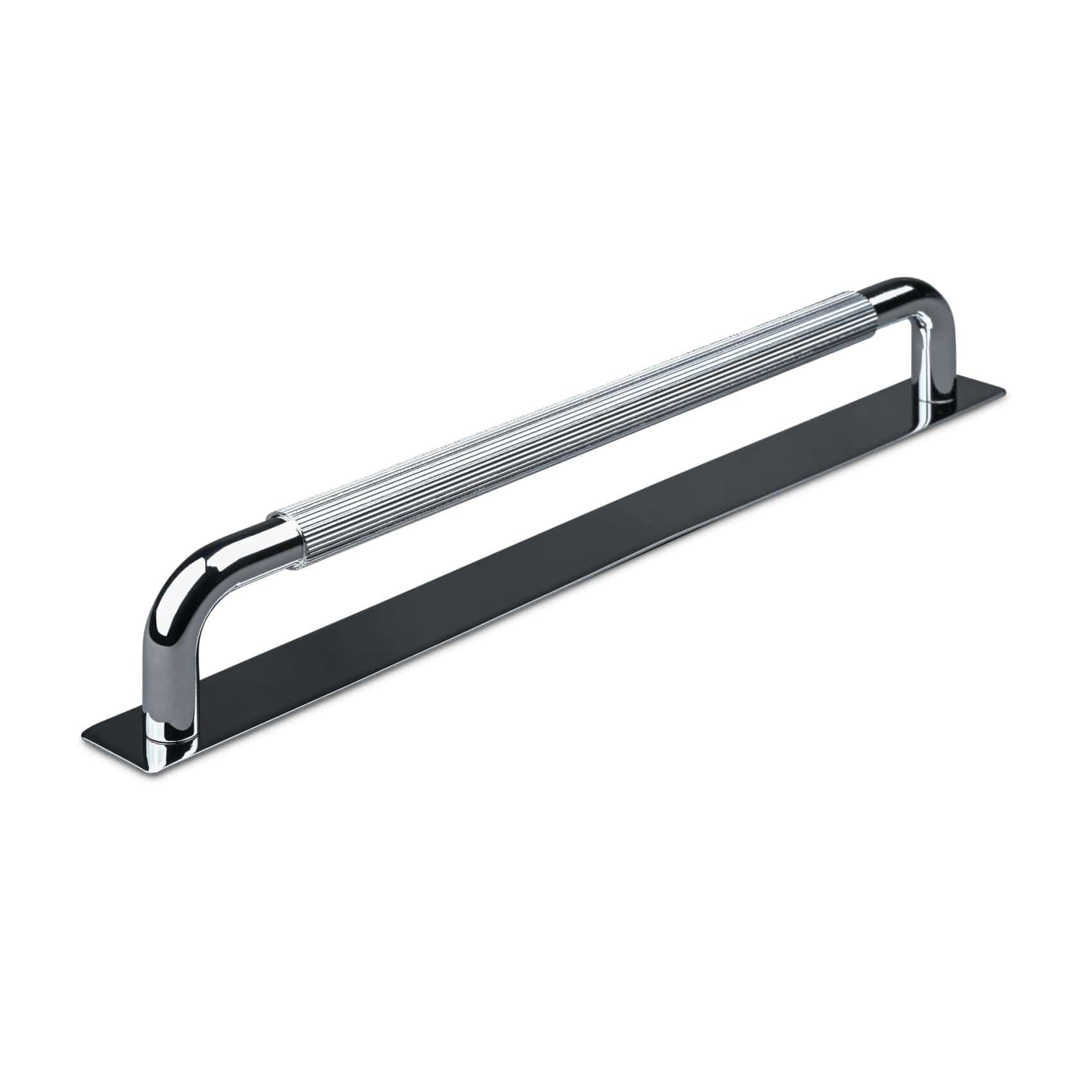 Perugia Stripe | Greb i Blank Krom med bagplade L 234 mm (C/C 224 mm) Theofils TF-10200370-BP FINICC