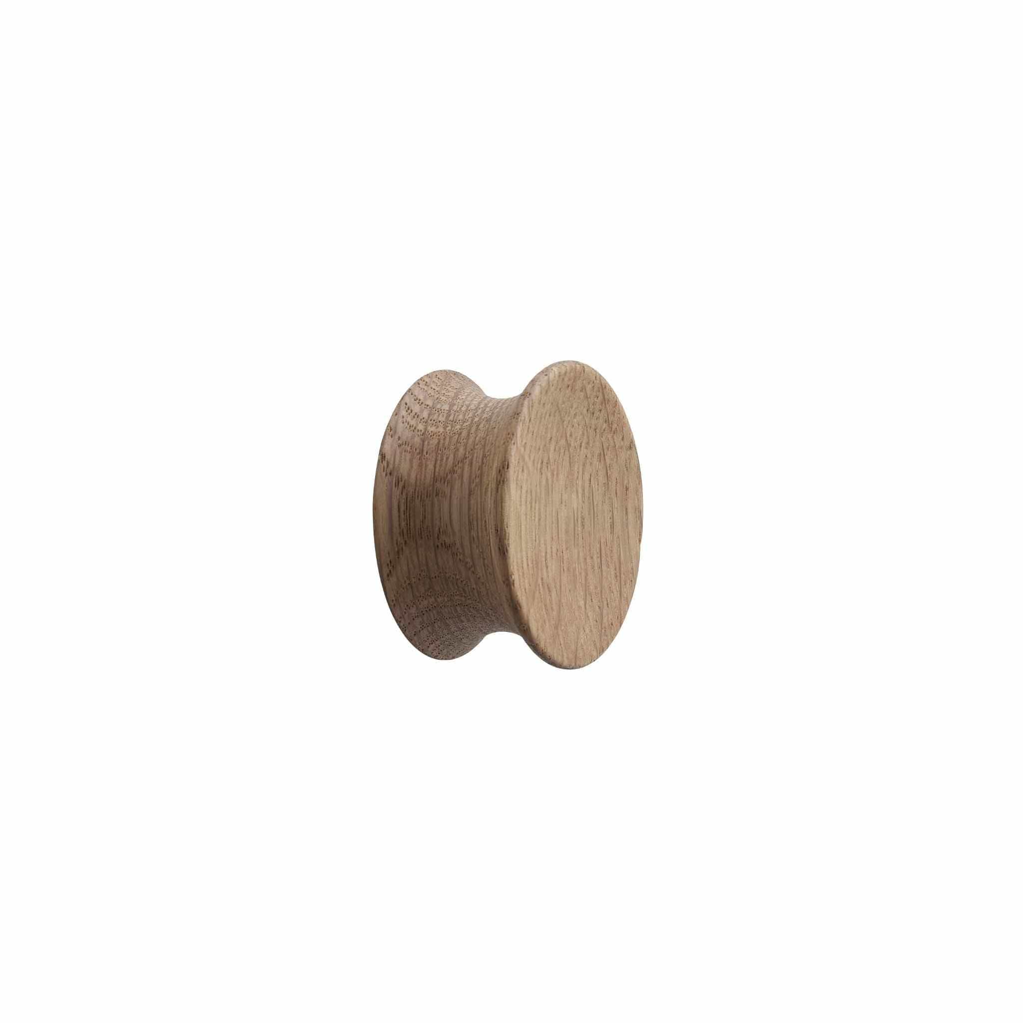 Pulley | Knop i Lakeret Eg Ø 45 mm x D 22,5 mm Furnipart FP-103390045-052 FINICC