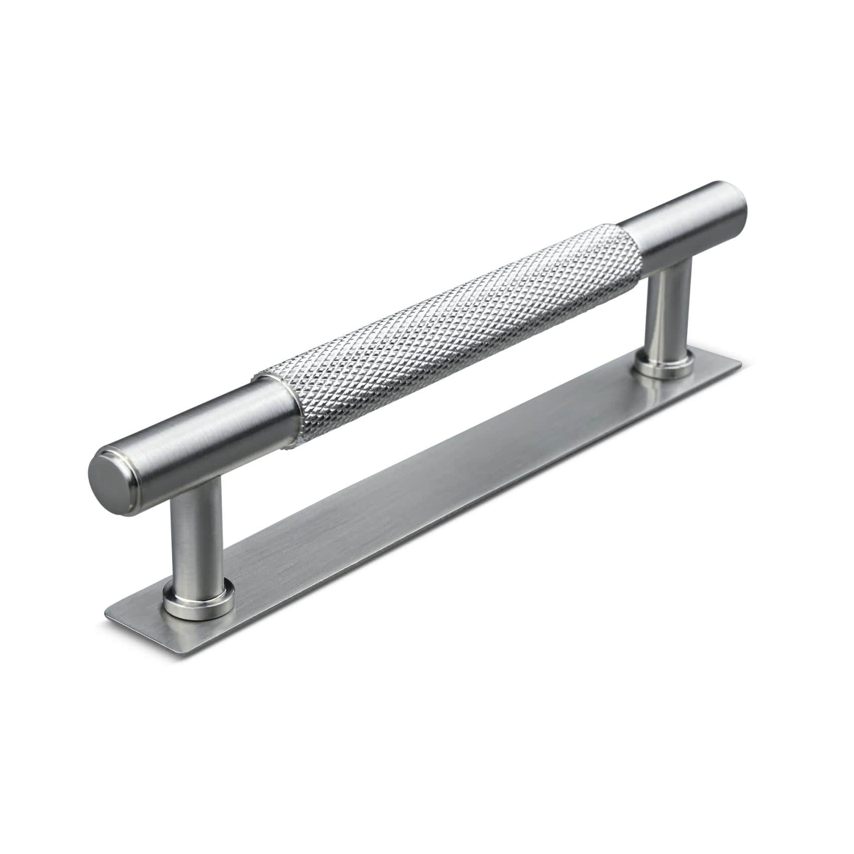 Salo Cross | Greb i Rustfrit Stål Finish med bagplade L 165 mm (C/C 128 mm) Theofils TF-10200068-BP FINICC
