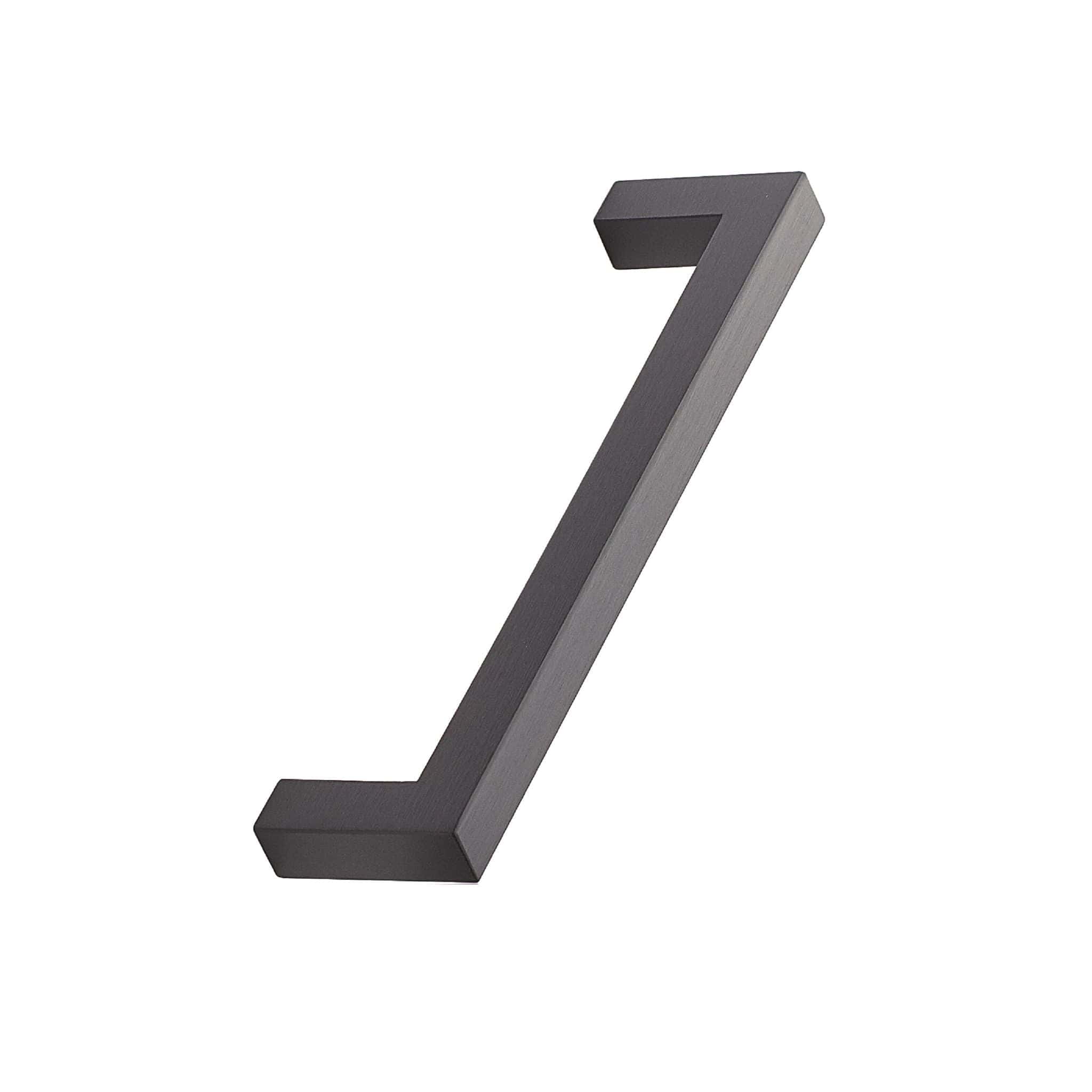 Square 10 | Greb i Børstet Mat Sort L 138 mm (C/C: 128 mm) Furnipart FP-435820128-76 FINICC